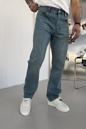 Yeşil Tonlu Yıkama  Baggy Jean JNBG1003