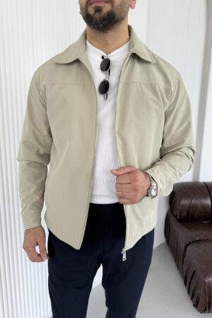 Çağla Yeşili Gabardin Yazlık Ceket CK1001