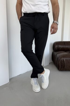 Siyah  full likralı ithal kumaş İTH1001