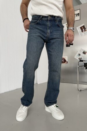 Kahve Tonlu Eskitmeli Baggy Jean BG739